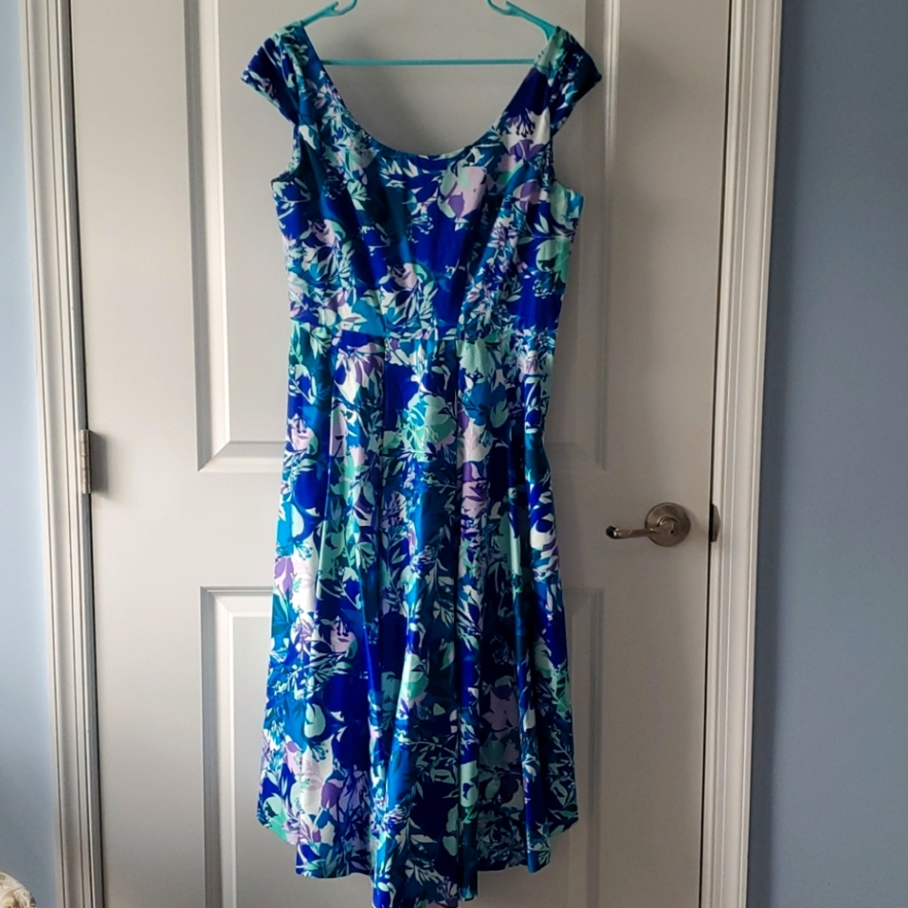 Calvin Klein Floral Off Shoulder Dress